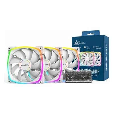 Montech AX120 PWM ARGB 3ks + porthub W