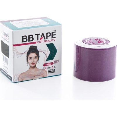 BB Tape Ice kineziotejp z hodvábu fialová 5 m x 5 cm