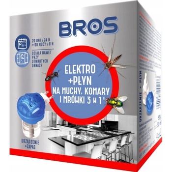 Bros Elektrický odparovač proti komárom + tekutá náplň na 60 nocí