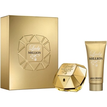 Paco Rabanne Lady Million EDP 80 ml + telové mlieko 100 ml darčeková sada