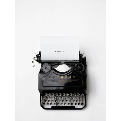 Plagát, Obraz - type writer i love you, Finlay & Noa, 30 × 40 cm