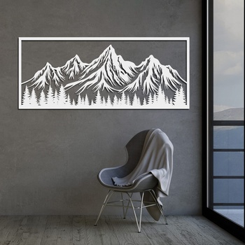 Decono Метална Декорация Large Mountains