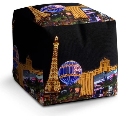Sablio Taburet Cube Las Vegas 3: 40x40x40 cm