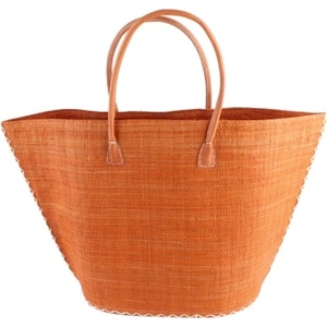  Плажна чанта от рафия Fratelli Mazzanti FM B4370, 60 см, Оранжев