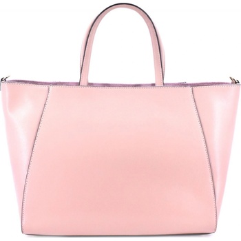 Arteddy Moderní shopper dámská kožená kabelka růžová pudrová