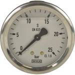 Wika - Германия Wika 213.53 Ø63 0-250 bar 1/4" cl. 1, 6 Манометър глицеринов аксиален (9022449)