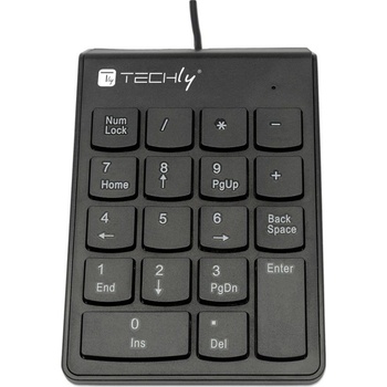 Techly IDATA KP-BLKTY цифрова клавиатура Laptop/PC USB Черен (IDATA KP-BLKTY)
