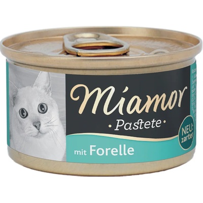 Miamor 12х85г Miamor Pastete, консервирана храна за котки - пъстърва