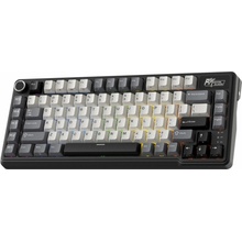 Royal Kludge RK L75 Knight Black Gaming Keyboard Cream switch