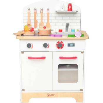 Classic World Детска дървена кухня за игра с аксесоари (cw4201)