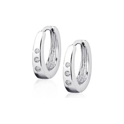 Nubis stříbrné náušnice kroužky NB-3236