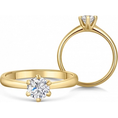 Sofia Diamonds zlatý zásnubní prsten s diamantem BDRB00151YG