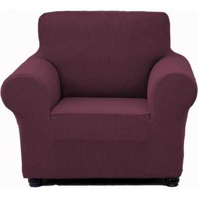 Univerzální napínací potah na křeslo - Tmavě červený Fleece