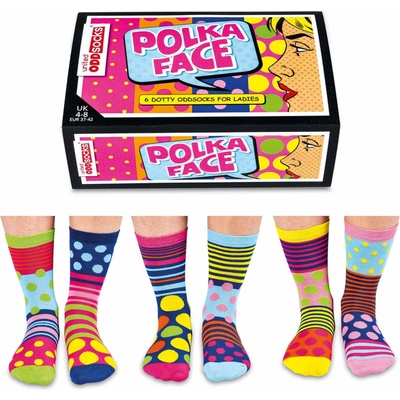 United Odd Socks Veselé ponožky Polka Face