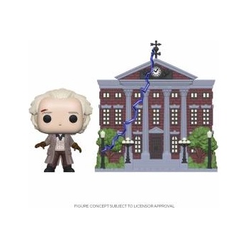 Funko pop town: bttf- doc w/ clock tower