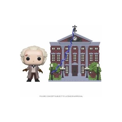 Funko pop town: bttf- doc w/ clock tower