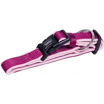 Nobby Нашийник за куче nobby classic preno, найлон с неопренова подплата, дебелина 15-20 мм, дължина 20-30 см - малина/розов, Германия - 80520-64