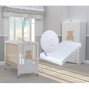 Bambino Casa Креватче Bambino Casa - Teddy Naturale + подарък матрак Primavera Baby Luxe (202501) - ozone
