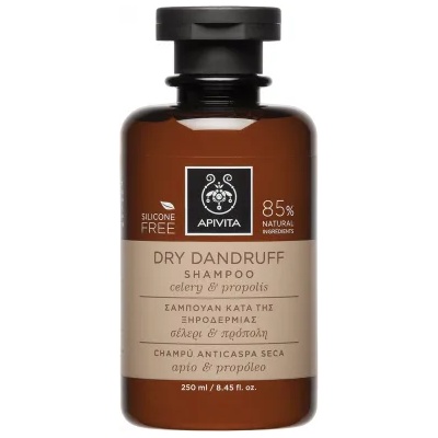 APIVITA Шампоан за сух пърхот с целина, екстракт от прополис , Apivita Dry Dandruff Shampoo with Celery & Propolis 250ml