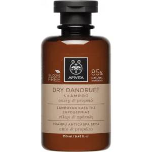 APIVITA Шампоан за сух пърхот с целина, екстракт от прополис , Apivita Dry Dandruff Shampoo with Celery & Propolis 250ml