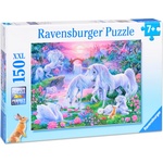 Ravensburger Пъзел Ravensburger от 150 XXL части - Еднорози в светлината на залеза (10021) - ozone