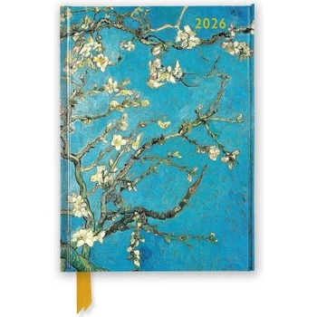 Flame Tree Publishing Vincent Van Gogh: Almond Blossom 2026 Luxury Diary Planner - Page to View with Notes