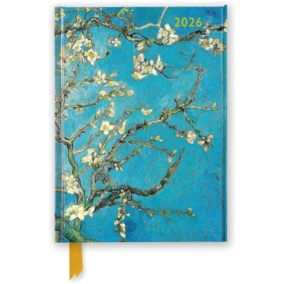 Flame Tree Publishing Vincent Van Gogh: Almond Blossom 2026 Luxury Diary Planner - Page to View with Notes | Flame Tree Publishing