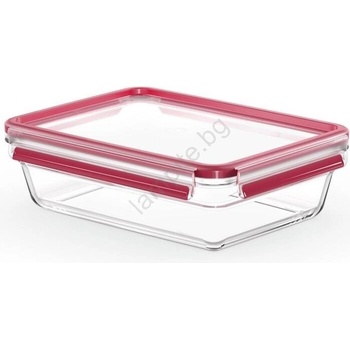 Image 1 of Tefal - Контейнер за храна 2 l MSEAL GLASS червен/стъкло (GS0282)