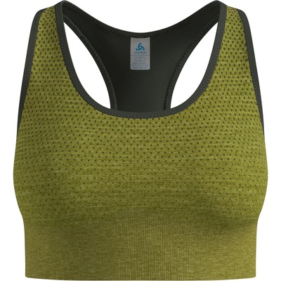 Odlo Дамски спортен сутиен Odlo Women's Seamless Medium Padded Sport Bra Sports bra - Guacamole Melange - размер XS (114-3497-0611)