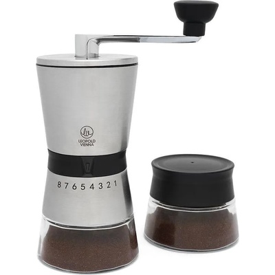 Leopold vienna (Нидерландия) Ръчна мелничка за кафе leopold vienna със стъклено бурканче (lv 143002)