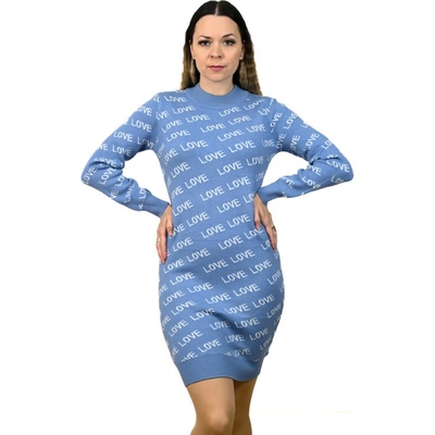 Dlhý pulóver k legínam modrá