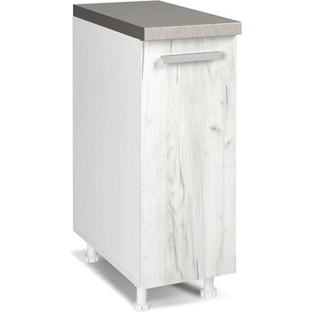 Matis Кухненски шкаф долен с една врата in d30 снежен дъб