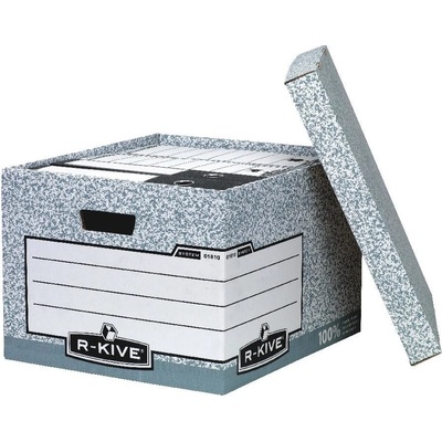 Fellowes BANKERS BOX Archívna krabica veľká sivá/biela 38 x 28,7 x 43 cm