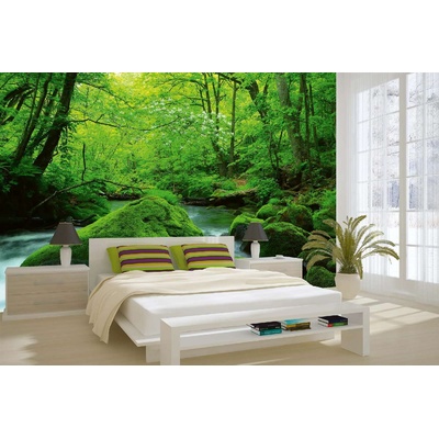 DIMEX ART Самозалепваща се флизелинова фототапета японски поток 375 x 250 см