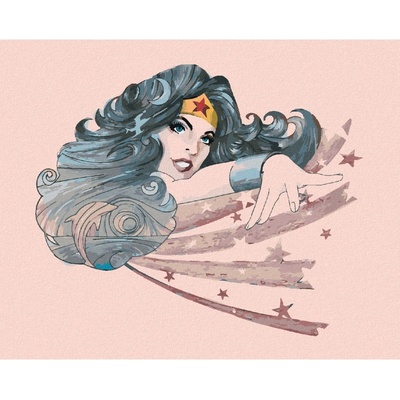 Zuty Malování podle čísel ABSTRAKTNÍ WONDER WOMAN