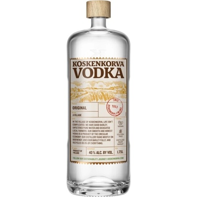 Koskenkorva 40% 1,75 l (čistá fľaša)