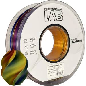 Professional Lab FG-P113-E1, 3D нишка, PLA Silk, 1, 75mm, 1000g, Tri Color, Многоцветен (Залезен хоризонт) (FG-P113-E1)