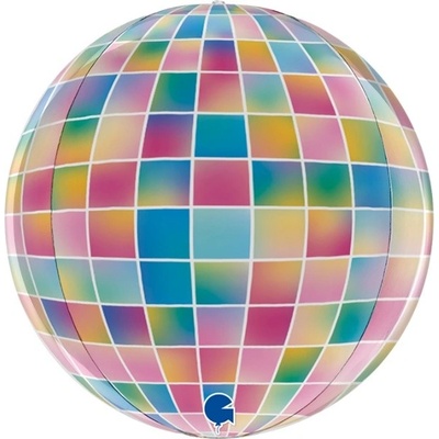 Grabo Balloons Balonek bublina s potiskemcolor disco 38 cm