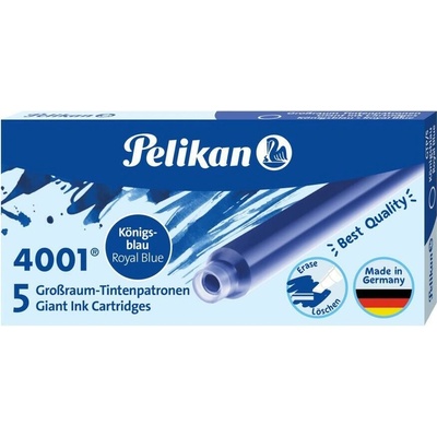 Pelikan 4001 Inkoustové bombičky 5 ks modré