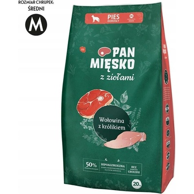 Pan Mięsko s bylinkami hovězím masem a králíkem M 20 kg