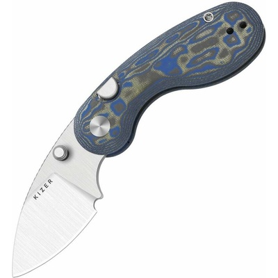 Kizer Microbe 14C28N, Satin, Vortex Micarta V2742A6
