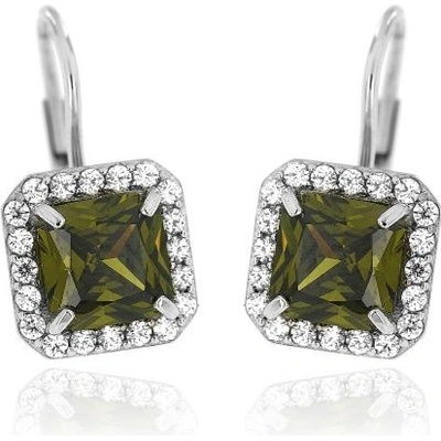 Zlatnictví U Kostela zlaté náušnice se zeleným kamenem 280b