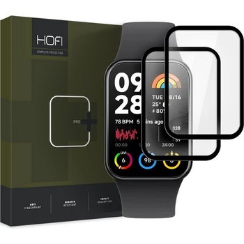 Hofi 2 броя хибриден протектор за Xiaomi Smart Band 8 Pro от Hofi Hybrid Pro+ - Черни (5906302308026)