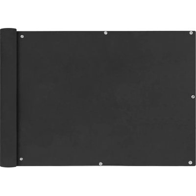 Balkónová zástena z oxfordskej látky 75 x 400 cm antracitová