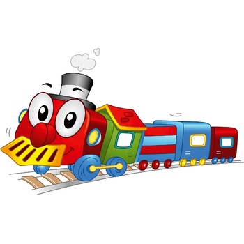 DIMEX ART s. r. o Флизелинов фототапет детско влакче 375 x 250 см