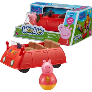 TM Toys PEPPA Pig WEEBLES - Roly Poly figúrka s autom