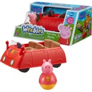 TM Toys PEPPA Pig WEEBLES - Roly Poly figúrka s autom