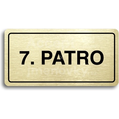 ACCEPT Piktogram 7. PATRO - zlatá tabulka - černý tisk
