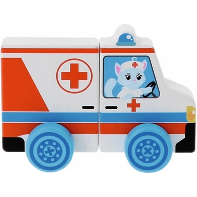 Trefl magnetické auto Tiny Tails Sanitka