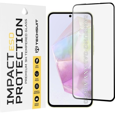 Techsuit Протектор за Samsung Galaxy A35 5G / A55 5G / M35 - ESD стъкло - черен